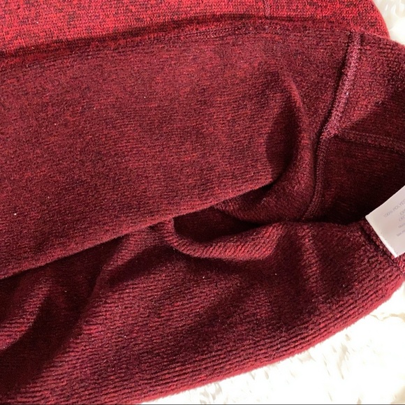 Woolrich Men’s Quarter Snap Pullover Sweater Sweatshirt Flap Pocket Heather Red - Picture 11 of 11